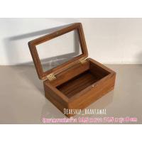 ราคา กล่องไม้สัก กล่องเก็บของ งานไม้สักเก่า ฝากระจก กว้าง 13 5 x ยาว 21 5 x สูง 8 cm ขนาดรวม (21986427233)
