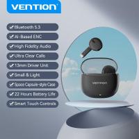 ราคา Vention Elf E07 TWS Bluetooth 5 3 Earphone AI Based Noise Cancelling Wireless Earbuds High Fidelity Audio Headset with Ultra Clear Calls Smart Touch Controls True Earphones (23336901533)