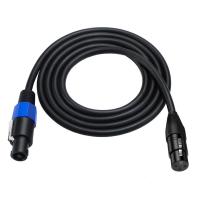 ราคา Speakon สายเป็น XLR Speakon ชายเป็น XLR 3ขาสายพ่วงไมโครโฟนตัวเมียสายต่อไฟลำโพง Speakon (22600488779)