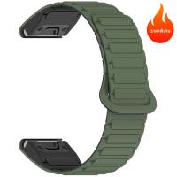 ราคา Quickfit 20 22 26 มม สําหรับ Garmin Fenix 8 7X 7 7S ซิลิโคนสร้อยข้อมือแม่เหล็ก Fenix 5X 5S PLUS 3HR 20 มม 22 มม 26 มม QuickFit (25615067760)