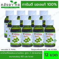 ราคา ยกโหล 12 ขวด ยาน้ำแก้ไอผสมมะขามป้อม สูตร 2 ตราธงทอง ขนาด 60 มล (21569347431)