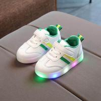ราคา รองเท้าเด็กมีไฟ LED สไตล์เกาหลีรองเท้าลำลองรองเท้าผ้าใบเรืองแสงสำหรับเด็กผู้ชายและเด็กผู้หญิงรองเท้าเด็กหัดเดินรองเท้ากันลื่นสำหรับเด็ก (13290685231)