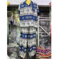 ราคา ชุดเซ็ทลายช้าง เสื้อลายช้าง กางเกงขายาวขาจั๊ม ผ้าสปัน Size M L XL 2XL 3XL งานไทย Made in Thailand ใส่ได้ทั้งผู้ชาย ผู้หญิง (24248339333)