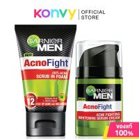 ราคา Garnier Men Set 2 Items Acno Fight Foam 100ml Serum 40ml (18884801456)