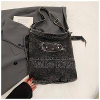 ราคา กระเป๋าผ้าใบยีนส์สไตล์เกาหลีสำหรับผู้หญิง กระเป๋าถือแบบลำลอง กระเป๋าถือแบบอเนกประสงค์ กระเป๋าสะพายข้าง กระเป๋าถือแบบมีซิป (24495731908)