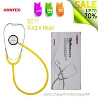 ราคา CONTEC SC11 Single Head Stethoscope For heartlungarteriesvein Stethoscope Single Tube Doctors Nurse Cardiology Stethoscope Original Complete Set Suitable for hospitals schools clinics or home use (217