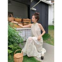 ราคา ชุดเดรสคอวีแขนกุดสีขาวสไตล์ฝรั่งเศส ชุดนางฟ้า ชุดยาวสำหรับวันหยุดชายหาด ชุดเดรสผู้หญิงฤดูใบไม้ผลิ ชุดเดรสผู้หญิงคอวี (25033872515)