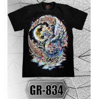 ราคา Rock Chang T shirt เสื้อยืดเรืองแสงGR 834 ลายหน้าหลัง เสื้อผู้ชาย เนื้อผ้าcotton ไซด์ยุโรป (22808607060)