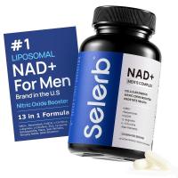 ราคา Selerb NAD Supplement for Men With Liposomal NAD CoQ10 L Carnitine L Arginine Maca Ashwagandha Energy Circulation Support 60 Capsules (126206536615)
