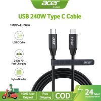 ราคา สายแปลง Acer USB C ใหม่สาย USB C 100W สาย CC ถึง C ชาร์จเร็วไนลอนชนิดถัก C สายชาร์จเข้ากันได้กับ IPhone16 15 Pro Max Galaxy S25 S24Pro airiPadแล็ปท็อป (25918346394)