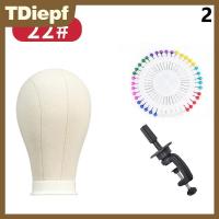 ราคา TDiepf ชุดหัวหุ่นทำจากผ้าใบขนาด22นิ้วมีหัวหุ่นวิกผมหุ่นสำหรับฝึกทำผมหุ่นโชว์มี40หมุด (24413220347)