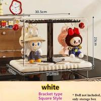 ราคา กล่องโชว์อะคริลิคใสกันฝุ่นสำหรับจัดเก็บและโชว์โมเดลตัวต่อ พร้อมฐานตั้งโชว์แบบ Labubu V4 Blind Boxes (25009937358)