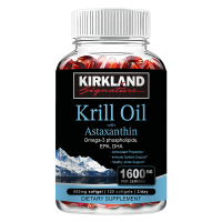 ราคา KIRKLAND Krill Oil 1600 mg Omega 3 phospholipidsEPA DHA คุณสมบัติต้านอนุมูลอิสระ การสนับสนุนระบบภูมิคุ้มกัน การสนับสนุนข้อต่อที่แข็งแรง (25241333349)