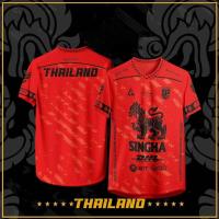 ราคา 2026 short sleeved sports shirt polyester material fully printed comfortable and breathable plus size Singha T shirt plus size S 5XL (25938570371)