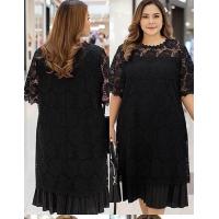 ราคา 11292 งานพลัสไซส์เข้าใหม่ ชุดเดรสลูกไม้ กระโปรงอัดพลีทหรูหรา รอบอก 50 นิ้ว ยาวคลุมเข่า 41 นิ้ว สีหวานสดใส แต่งลูกไม้รอบด้าน ผ้าทิ้งตัวสวยตรงปก (20563172559)