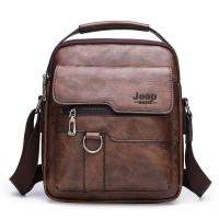 ราคา mens shoulder bag Korean style new fashion casual Jeep messenger bag กระเป๋าสะพายชายสำหรับiPad 9 7 นิ้วผู้ชายPUหนังผู้ชายCrossbodyกระเป๋าธุรกิจกระเป๋าสีทึบกระเป๋าถือกระเป๋าเดินทาง (23509629658)