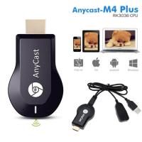 ราคา 1080P AnyCast WiFi Display Receiver 2 4G HDMI DLNA Airplay Miracast TV Dongle Color Black (713552359)