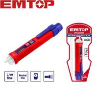 ราคา EMTOP ปากกาวัดแรงดันไฟฟ้า 12V 1000V จอแสดงผล แบบไม่ต้องสัมผัส รุ่น ETPL210001 Non contact AC Voltage Detector ของแท้ (21761862667)