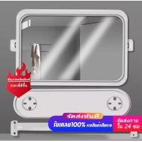 ราคา กระจก3ชิ้น กระจกติดห้องน้ำสีขาวพร้อมราวแขวนและขาเสียบ ขนาด50 35 5 ชุดกระจกในห้องน้ำ (23338079991)