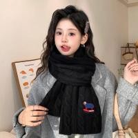 ราคา BILLI ZILLY ผ้าพันคอไหมพรมวูลหรูหรา พร้อมปักลวดลายแกะ สำหรับสตรี (25056616011)