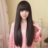 ราคา วิกผมยาวตรง หน้าม้า สไตล์สาวเกาหลี (3207876621)