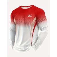 ราคา ผู้ชาย เสื้อยืดแขนยาวไล่สี MIZUNO 2025 เสื้อยืดแห้งเร็วสำหรับออกกำลังกาย เสื้อยืดแขนยาวระบายอากาศสำหรับวิ่ง (25732178921)
