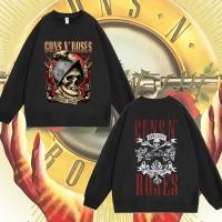 ราคา 2025 Guns N Roses เสื้อสเวตเตอร์คอกลมแขนยาววงดนตรีร็อคสำหรับผู้ชาย 4 (24622729968)