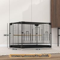 ราคา PetStern กรงนก กรงนกแก้ว กรงนกหงส์หยก กรงนกเขา ตาข่ายเหล็กเข้ารหัส พับได้ สำหรับนกทุกขนาด กรงนกขนาดใหญ่ (25364148472)