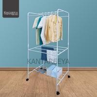 ราคา KANTAREEYA ราวตากผ้าทรงยูใหญ่แบบมีล้อ รุ่น KT EP16 W ราวแขวนผ้า ราวตากผ้า ราวสนาม ราวตากผ้าทรงสูง ราวตากผ้าได้จำนวนมาก ราวแขวนเสื้อผ้า ราวแขวนผ้าเด็กหอ ราวแขวนผ้ามินิมอล ราวตากผ้าเหล็ก ราวตากผ้าใหญ่ ร