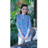 ราคา Chanan CN84 เสื้อชีฟองคอกลมระบาย ลายดอกไม้ ใส่ออกงาน ใส่เที่ยว เสื้อผู้หญิง มี2สี ชมพู ฟ้า เสื้อผู้ใหญ่ เสื้อสวยๆ เสื้อผู้หญิง (26402132194)