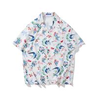 ราคา HBUH เสื้อฮาวาย เสื้อเชิ้ต สงกรานต์ ลายดอก พื้นดำ พื้นขาย สงกรานต์ แบบลายไทย สวมใส่สบาย (21594453375)