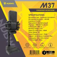 ราคา Nubwo M37 Microphone Condenser ไมค์คอม ไมโครโฟนคอนเดนเซอร์ (24837657979)