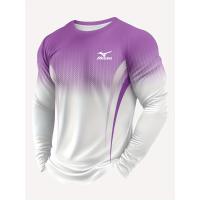 ราคา ผู้ชาย เสื้อยืดแขนยาวไล่สี MIZUNO 2025 เสื้อยืดแห้งเร็วสำหรับออกกำลังกาย เสื้อยืดแขนยาวระบายอากาศสำหรับวิ่ง (25732178919)