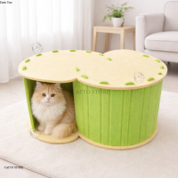 ราคา คอนโดแมวมินิมอล ที่ลับเล็บแมว นอนได้ เล่นได้ ประหยัดพื้นที่ ประกอบเอง ลดข่วนโซฟา ที่นอนแมว HR (25938480235)