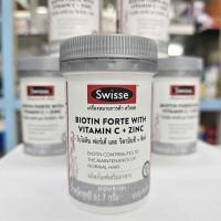 ราคา 60 เม็ด Swisse Biotin Forte With Vitamin C Zinc สวิสเซ ไบโอติน ซิงค์ (24859284841)