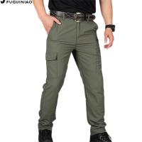 ราคา FUGUINIAO X7 ผู้ชายยุทธวิธีฉลามหนังกองทัพกางเกงปีนเขาสกีเดินป่าตกปลาตั้งแคมป์เดินป่ากางเกงทหารกันน้ำตามฤดูกาล (21597179468)