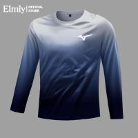 ราคา Dry Fit Long Sleeve for Men Sports Fitness Tshirts for Men Outdoors Running Badminton Quick Dry Gradient Color T Shirts for Men and Women (25691671896)