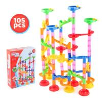 ราคา ThaiTrendy Marble Run 105 ชิ้น บล็อก ของเล่นตัวต่อ ชุดของเล่นข้อต่อรางสไลด์เดอร์ลูกแก้ว 678 7 (11203094)
