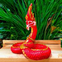 ราคา SUPรูปหล่อองค์พญานาค รูปปั้นพญานาค ทรงหัวกลาง สีแดง สูง 28 เซนติเมตร ทำจากเรซิ่นอย่างดี แข็งแรงทนทาน บูชาเสริมโชคลาภ (18861600960)