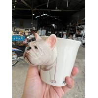 ราคา แก้วมัค สูง 9 5 11 ออนซ์ เฟรนช์ บูลด็อก French Bulldog เซรามิครูปสัตว์ แก้วกาแฟ ออกใบกำกับภาษีได้ (22330953839)