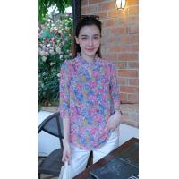 ราคา Chanan CN84 เสื้อชีฟองคอกลมระบาย ลายดอกไม้ ใส่ออกงาน ใส่เที่ยว เสื้อผู้หญิง มี2สี ชมพู ฟ้า เสื้อผู้ใหญ่ เสื้อสวยๆ เสื้อผู้หญิง (26402132199)