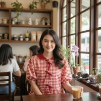 ราคา เสื้อเชิ้ตแขนสั้นลายสก๊อต แขนตุ๊กตาเอวสม๊อค แต่งโบว์แต่งสายผูก สาวอวบใส่ได้สบาย อกได้ถึง52นิ้ว งานไทยพร้อมส่งจากกทม เสื้อเบลาส์แขนสั้นไม่ซ้ำใคร (26397408132)