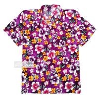 ราคา NEW เสื้อลายดอก 7ไซส์ S 4XL ลายชบาแซมดอกเหลือง เสื้อเชิ้ตฮาวาย Hawaiian Shirt HW307 (25250140111)