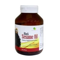 ราคา Nature line Black Sesame Oil 500 mg น้ำมันงาดำ สกัดเย็น ลดคลอเรสเตอรอล ความดันโลหิต ขนาด 60 เม็ด 15887 (18088491196)