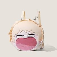 ราคา กระเป๋าเป้สะพายหลังผ้าขนสัตว์ลายการ์ตูนสำหรับเด็กชาย กระเป๋าสะพายข้างลายปากม้าขนาดใหญ่ กระเป๋าเป้สะพายหลังแบบสะพายไหล่คู่สำหรับผู้หญิง (22889625602)