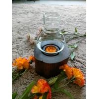 ราคา เชิงเทียนไม้ ตะเกียงไม้พร้อมครอบแก้ว ตะเกียงเทียนหอม เชิงเทียนโบราณ โคมไฟไม้เก่า เชิงเทียนตกแต่ง (12246618193)