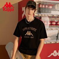 ราคา คู่เสื้อยืดพิมพ์ลายหลวมลำลองแขนสั้นกีฬาย้อนยุค KAPPA (21598146540)