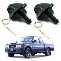 ราคา ปุ่มฉีดน้ำฝน สีดำด้าน จำนวน 4ชิ้น Isuzu TFR อีซูซุ ทีเอฟอาร์ มังกรทอง 2 ประตู 4 ประตู ปี 1988 2002 รถกระบะ สินค้าราคาถูก คุณภาพดี windshiled wiper nozzle jet (1561930516)
