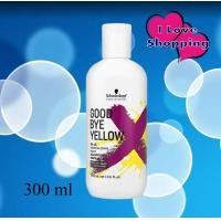 ราคา สูตรใหม่ Schwarzkopf Goodbye Yellow Shampoo 300 1000 ml แชมพูฆ่าเม็ดสีเหลือง แชมพูม่วง Good Bye Yellow (20572400220)
