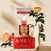 ราคา เซรั่มกุหลาบ Karen Perfect Double layers ผลิตภัณฑ์บำรุงผิวหน้า (26387335013)